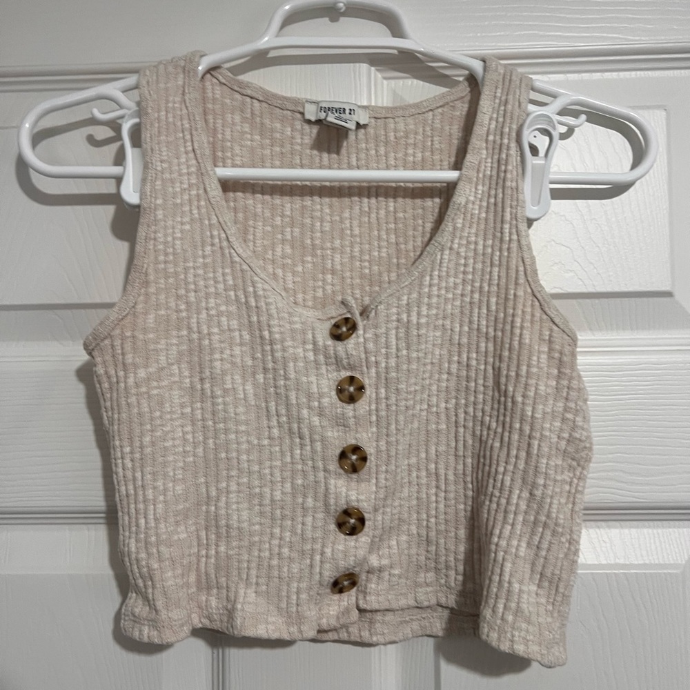 Button tank top